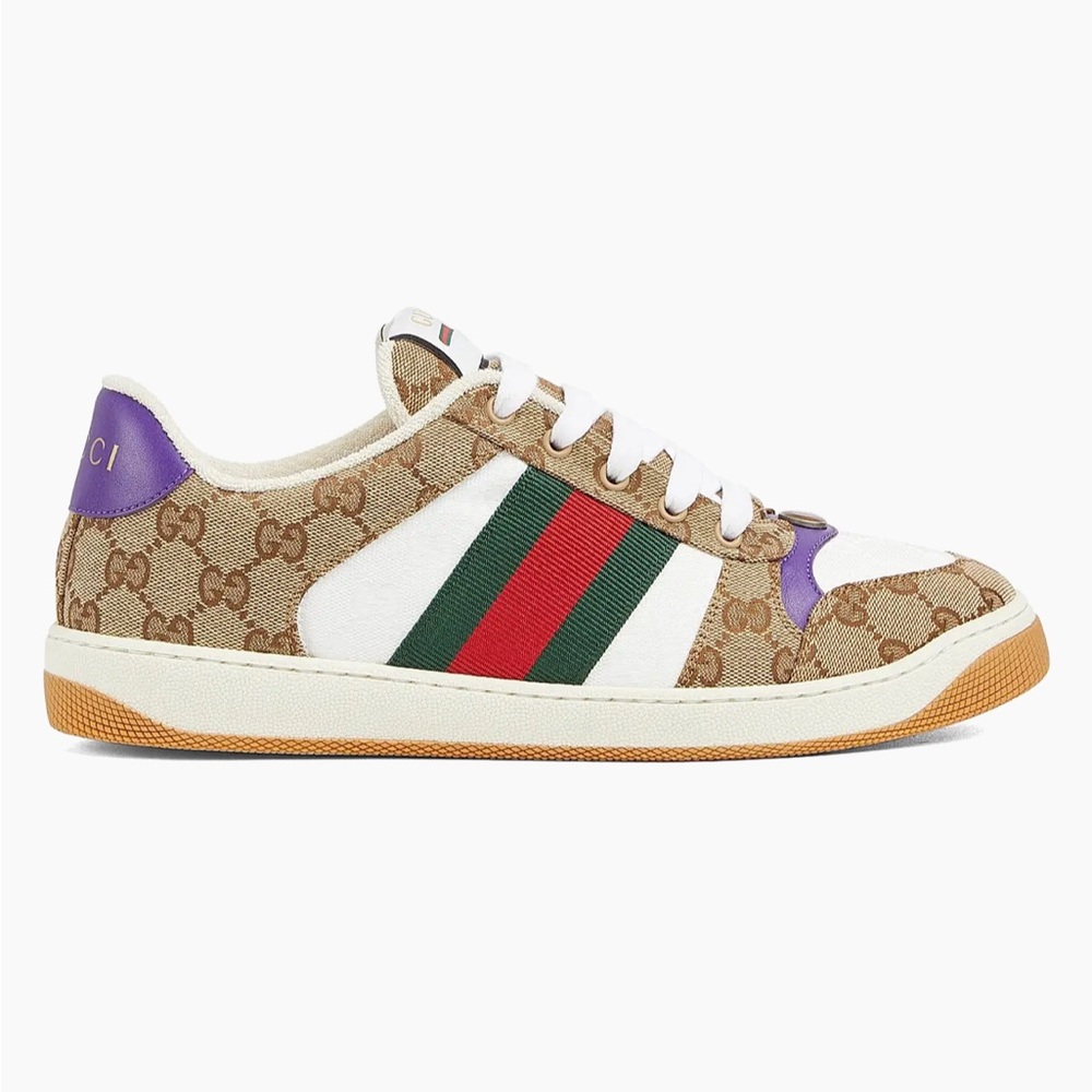Gucci Men's Screener GG Canvas Signature Web Low top Sneakers
